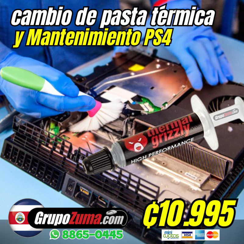 C8• MANTENIMIENTO EN GENERAL Y CAMBIO DE PASTA TÉRMICA PARA PS4.