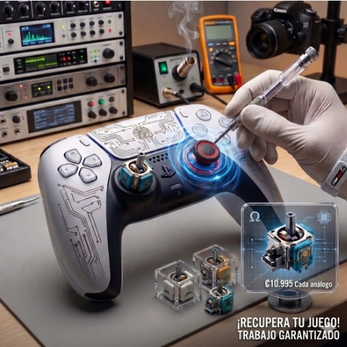 C7• CAMBIO DEL ALMOHADILLAS DE SILICÓN O MEMBRANA DE SILICÓN PARA CONTROL DE PS5 & PS4.