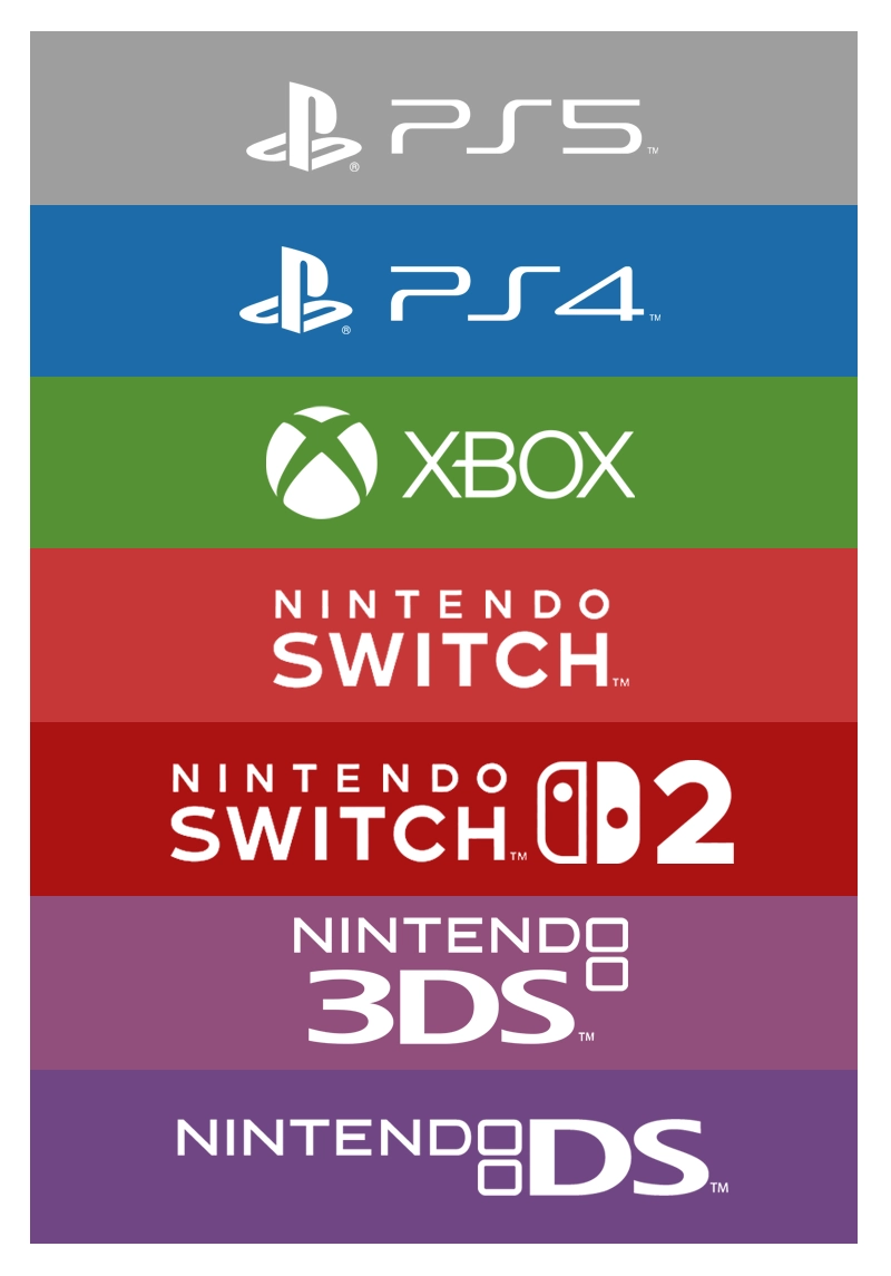 Juegos usados para PS5, PS4, Xbox, Nintendo Switch, Switch 2, Nintendo 3DS y Nintendo 2DS