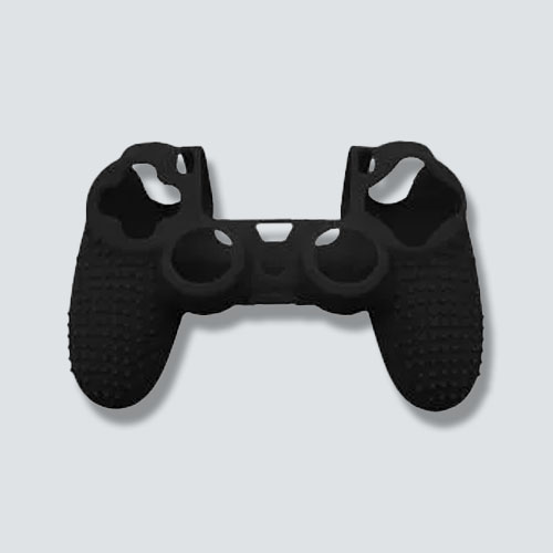Protector Silicón Negro Texturizado para control PS4