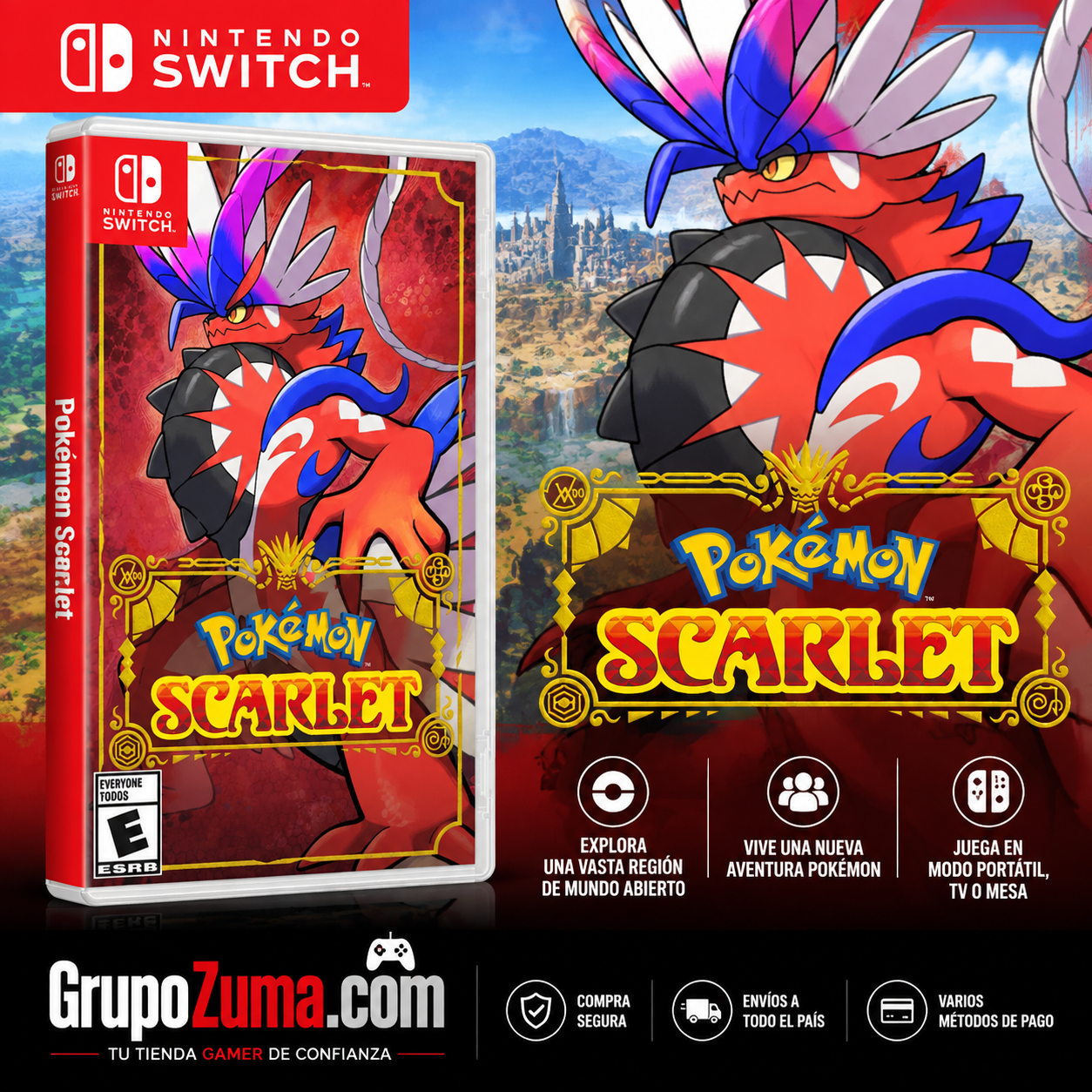 Pokémon Scarlet - Nintendo Switch - Nuevo