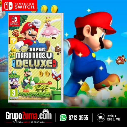 New Super Mario Bros. U Deluxe - Nintendo Switch - Nuevo