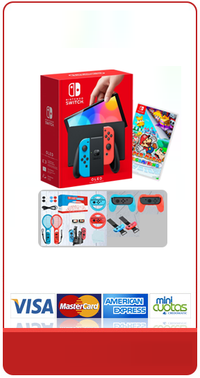 Nintendo Switch OLED con accesorios